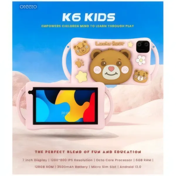 Tablette Éducative Oteeto K6 Kids 5G - 7 Pouces