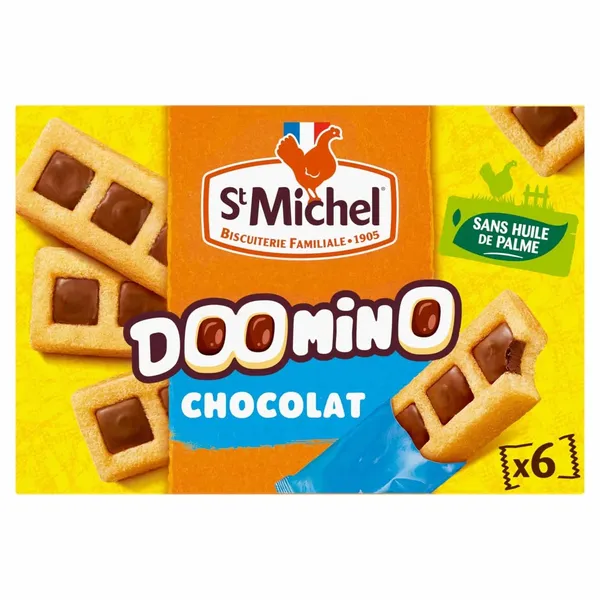 ST-MICHEL-Gâteaux Doomino Chocolat (6 sachets) 180g