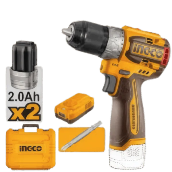 Perceuse Visseuse Sans Fil 16V Brushless   CDLI16682 Moteur Sans Balais, Couple 60Nm, Mandrin Métal 13mm et 2 Batteries 2.0Ah