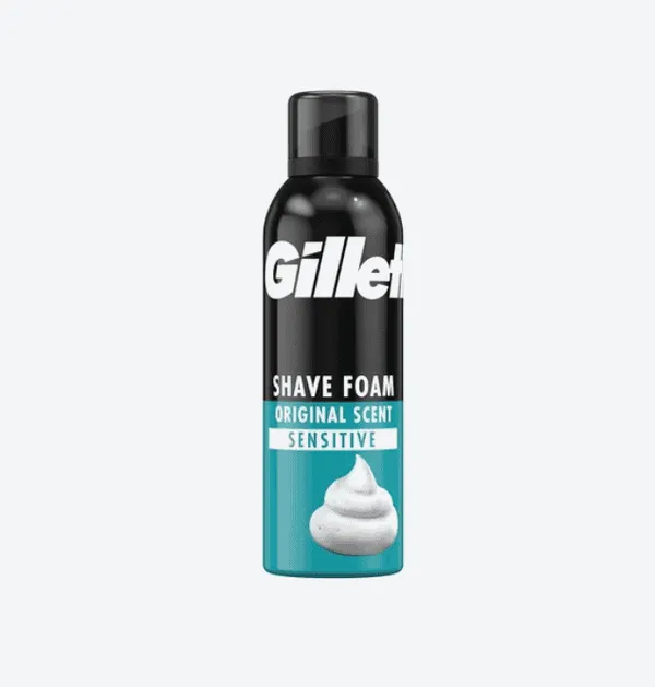 GILETTE - Mousse à raser Classic Beard Care pour homme - 200 ml