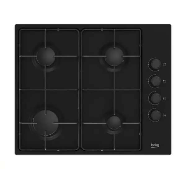 Plaque Beko Encastrable 60X60 A Gaz Noir HIGG64123SBL