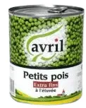 AVRIL - Petits pois avril extra fins à l'étuvée - 800g