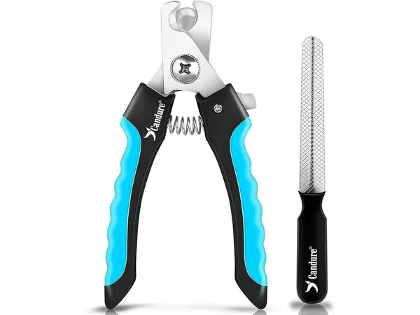 CANDURE - Coupe-ongles en Acier Inoxydable pour Animaux de Compagnie