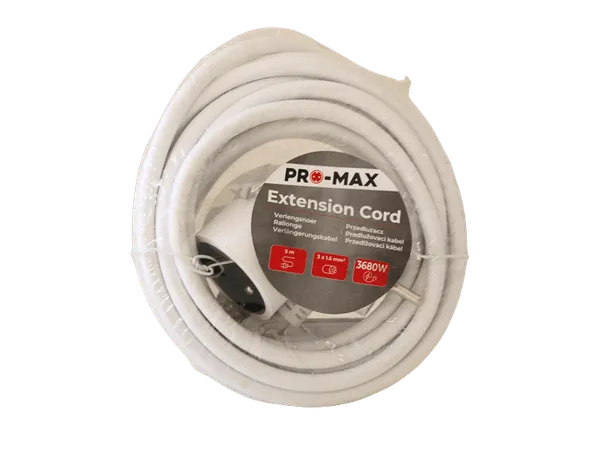 PRO MAX - Extension cord, rallonge 5m, câble d'extension électrique