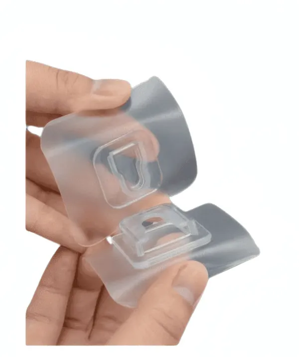 Crochets Muraux Adhésifs Transparents – Lot de 20