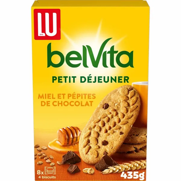 BelVita by LU - Biscuit Petit Déjeuner Brut & 5 Céréales Complètes - 400g