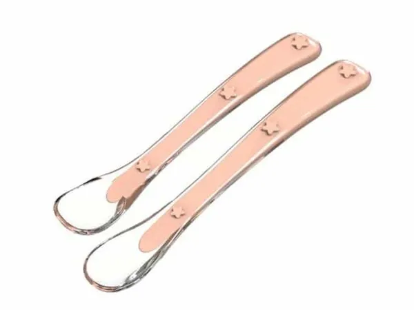 Cuillères Silicone Bébé Anti-bactérien – 2 Pièces