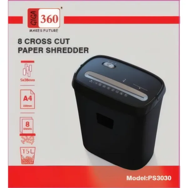 Destructeur de Documents GIGA 360 PS3030 - Coupe Transversale