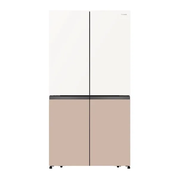 Refrigerateur Hisense Side By Side 4PORTES 560LITRES Verre Colore RC73WC4SW