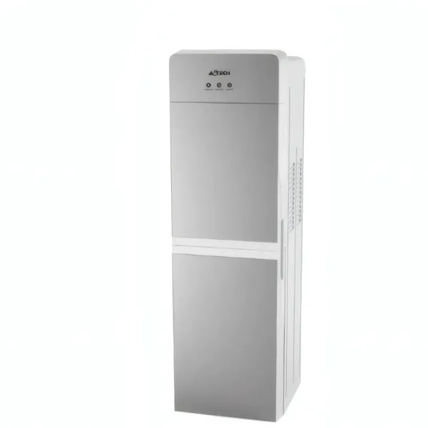 Fontaine à eau gris-blanc + frigo intégré