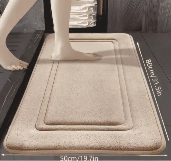 Tapis de Bain à Séchage Rapide – Mousse Antidérapante