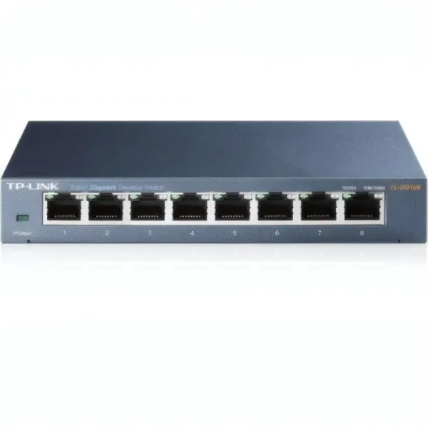 TP-LINK TL-SG108 Switch 8 ports Gigabit 10/100/1000 Mbps - Boîtier métal