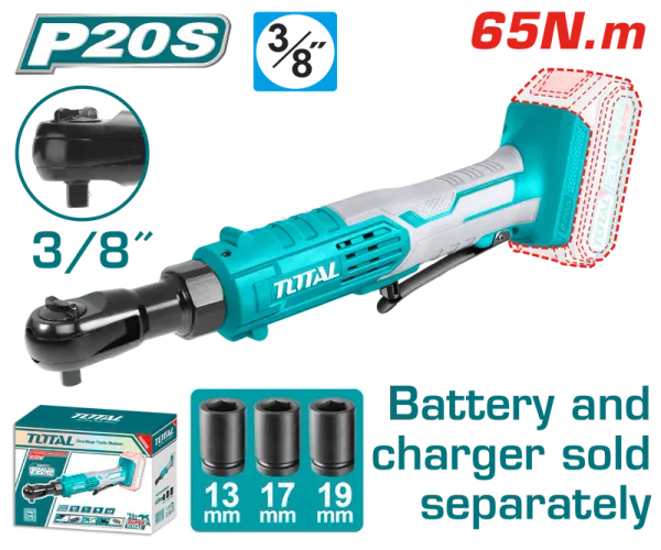 Clé à cliquet Total Li-Ion 20V (batterie non incluse)