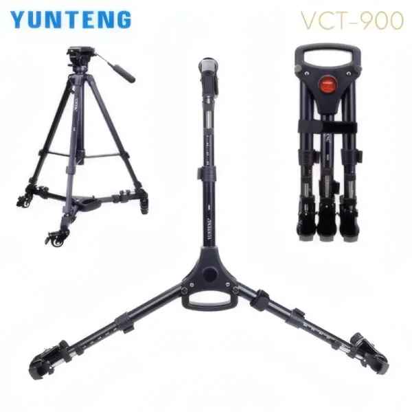 Trépied Caméra Professionnel Pliable YUNTENG VCT-900