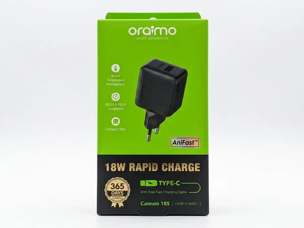 ORAIMO - Kit chargeur mural 18W pour Canon 18S (OCW-5184E)