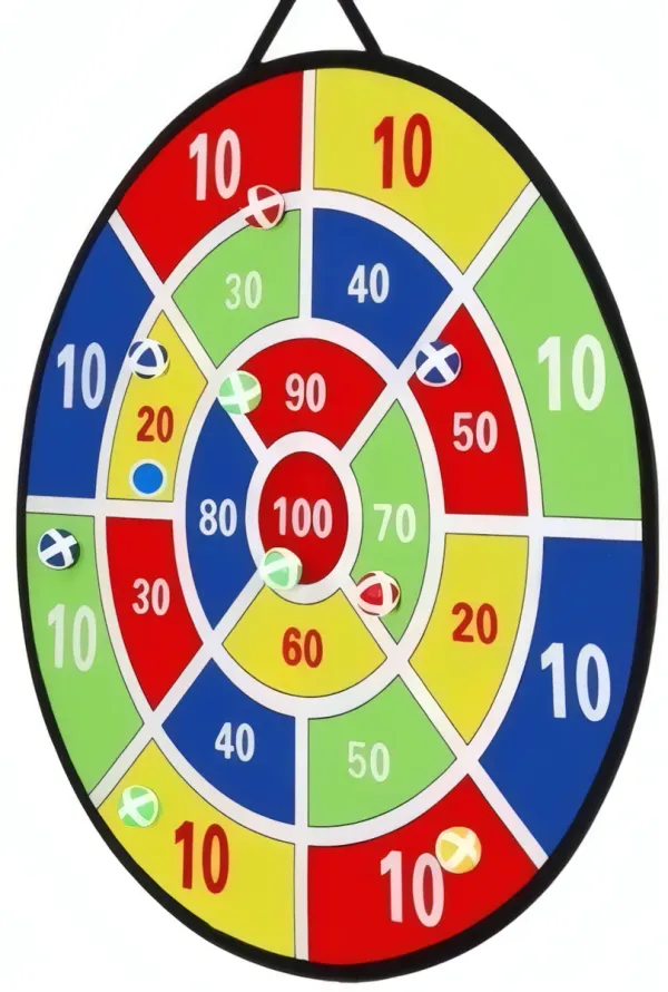 Jeu De Cible 12 Balles Collantes Pour Enfants De 3 À 12 Ans Intérieur Et Extérieur