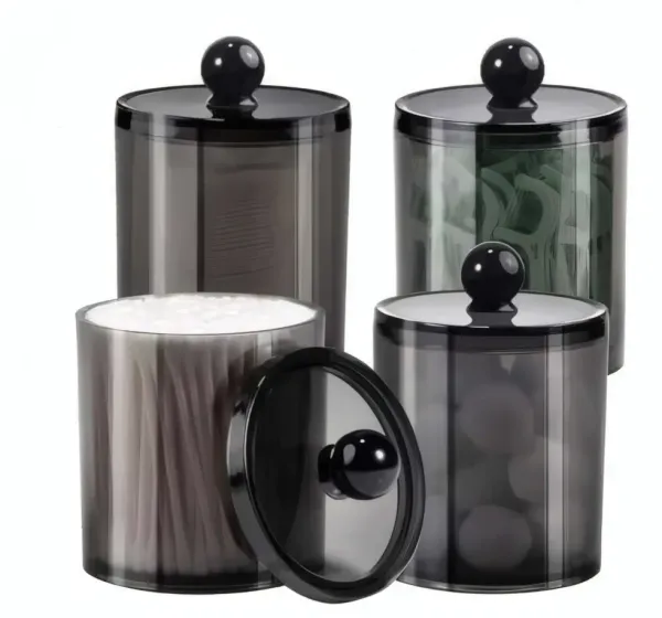 Lot 6 organisateurs - Pot en plastique acrylique