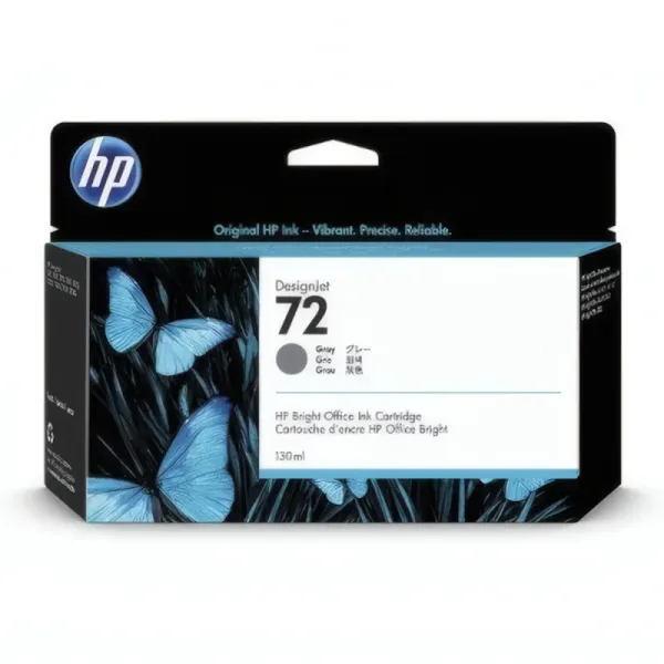 Cartouche d'Encre HP 72 Gris - 130ml pour Imprimantes