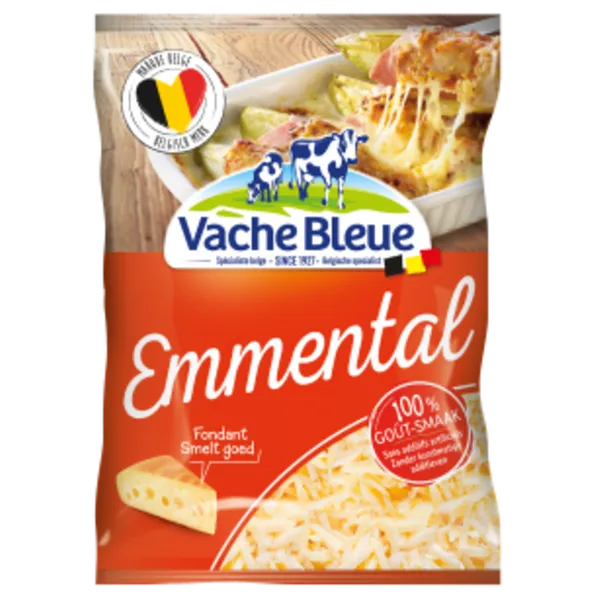 Vache Bleue fromage emmental râpé sachet 1kg