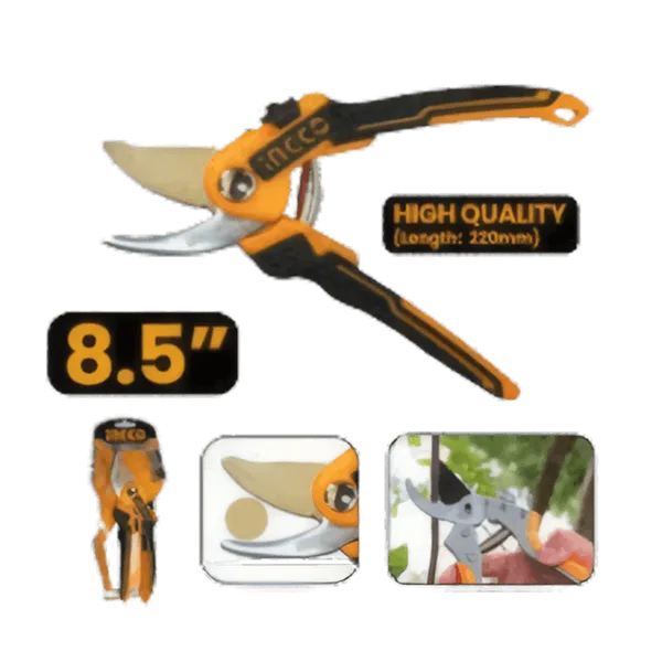 Sécateur de Jardin Professionnel | 8.5″ Acier Carbone