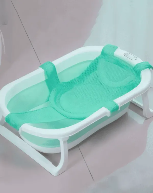 Filet de bain flottant pour bébé – Tapis sécurisé à 5 pinces