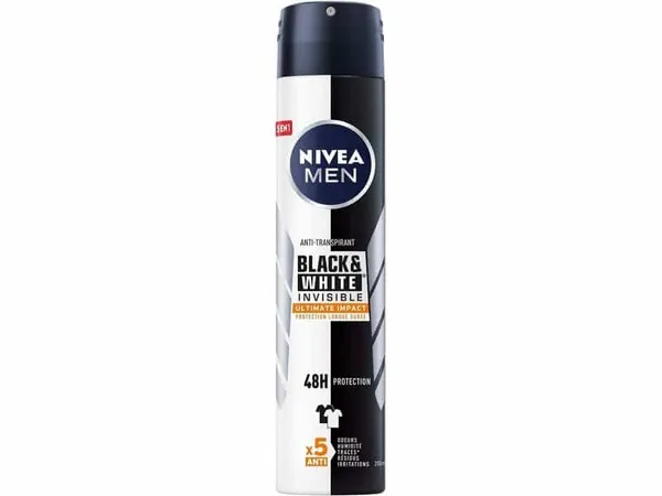 Nivea Men - Spray Déodorant Anti-Transpirant Black & White Ultimate Impact - 200 ml