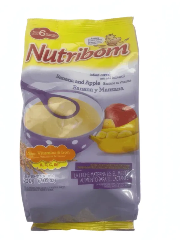 NUTRIBOM - Céréales Bébé Banane Pomme – 200g