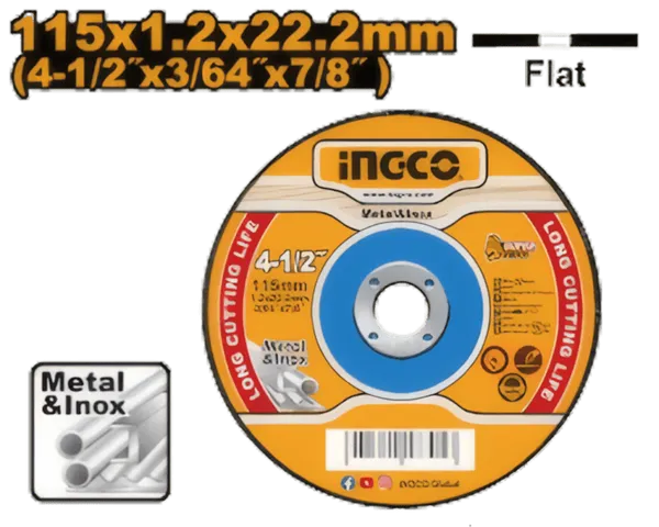 Disque de découpe abrasive des métaux MCD121151