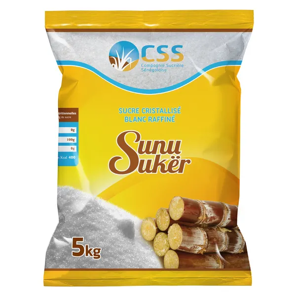 Sucre Sunu Suker En Poudre 5KG