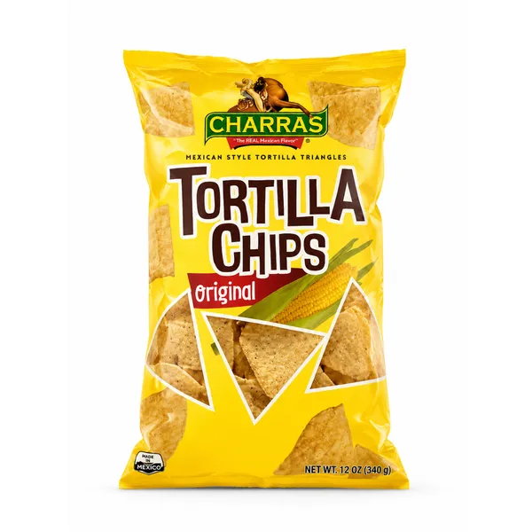 Charras – Chips Tortilla - Mexican Style Tortilla Triangles Original – 340 g