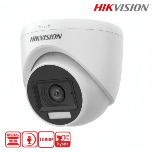 Caméra Analogique Hikvision DS-2CE76D0T-LPFS 2 MP avec Microphone