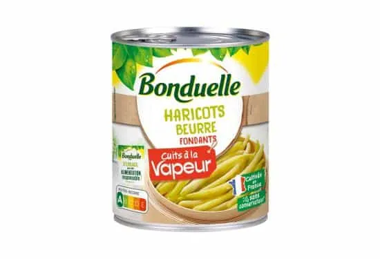 Bonduelle – Haricots Beurre Cuits à la Vapeur – 590 g