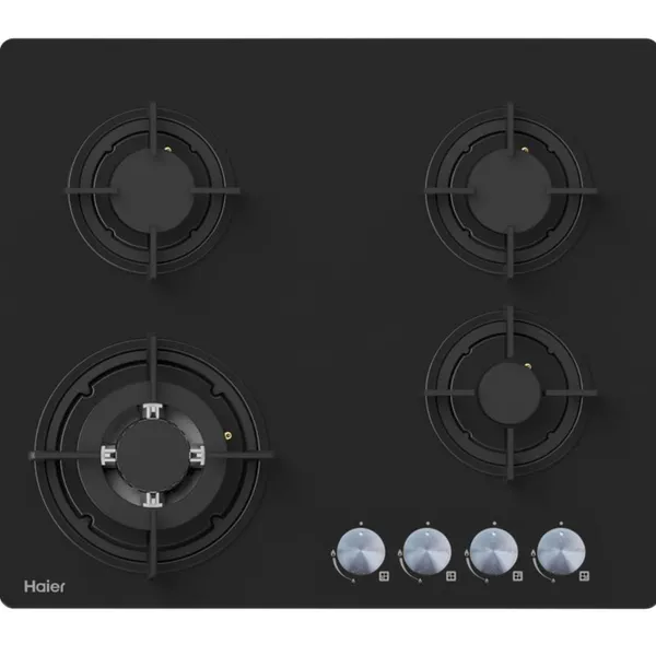 Plaque De Cuisson Haier Encastrable 4FEUX A Gaz 60X60 Noir HOB760B