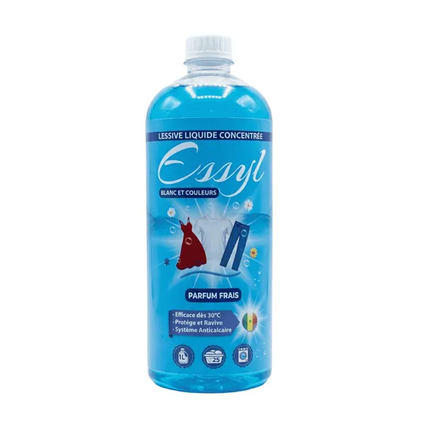 ESSYL – Lessive concentrée très efficace Parfum Frais 1 L (25 lavages)