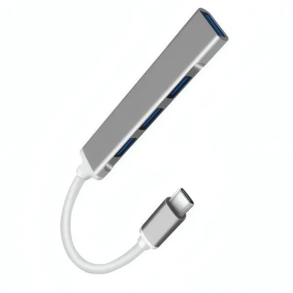HUB USB-C R SCAR RS-HBTC003 avec 3 Ports USB 2.0 et 1 Port USB 3.0