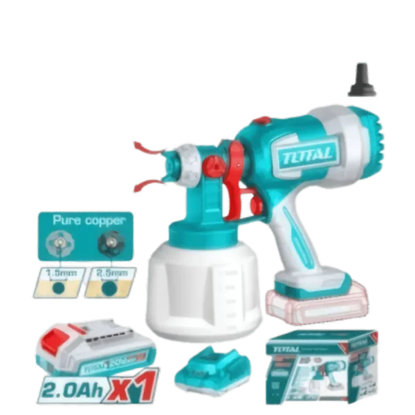 Pistolet à Peinture Sans Fil 20V TOTAL - TSGLI20042