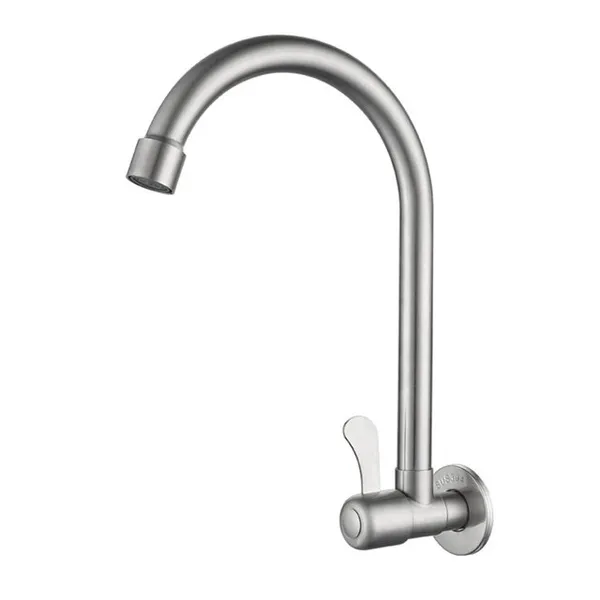 Robinet mural de cuisine DSS0708BR en acier inoxydable 304-finition brossée