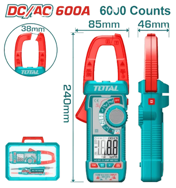 Pince Ampèremétrique Digitale DC/AC 400A - TOTAL