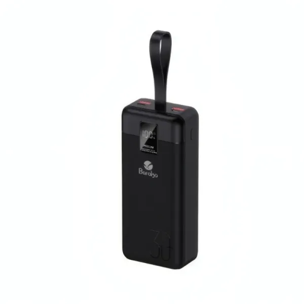 Power Bank 30000mAh Baraka BRK-PB37 Noir avec 2 Entrées et 2 Sorties