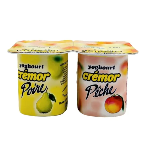 Yaourt pêche poire Crémor pot 125 g