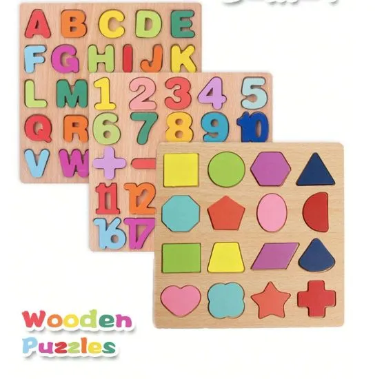 Puzzles 3D Bois Enfants