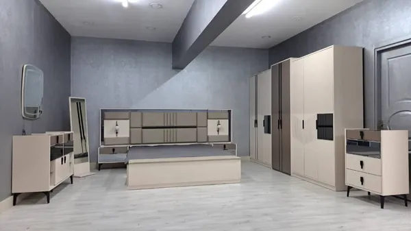 Chambre à Coucher Amoire 8 battants 7 pièces Vip Nova Beige 3314