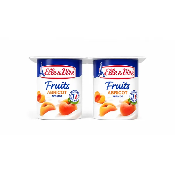 ELLE & VIRE – Yaourt à l'Abricot – 125 g