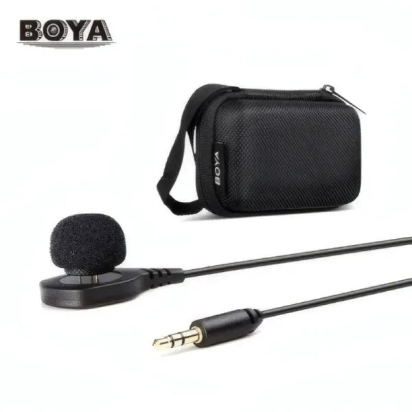 Microphone Lavalier Omnidirectionnel BOYA BY-HLM1 pour DSLR