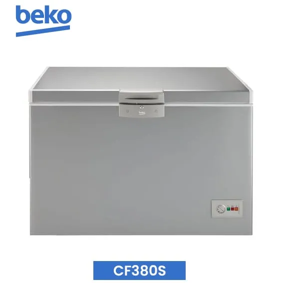 Congelateur Beko Horizontal 550LITRES Avec Vitre Gris CF380S