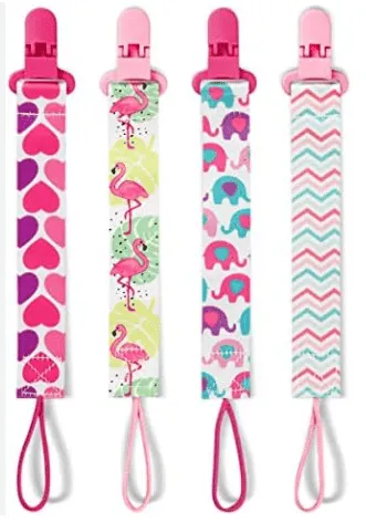 Clips de sucette pour bébé - 4 pièces