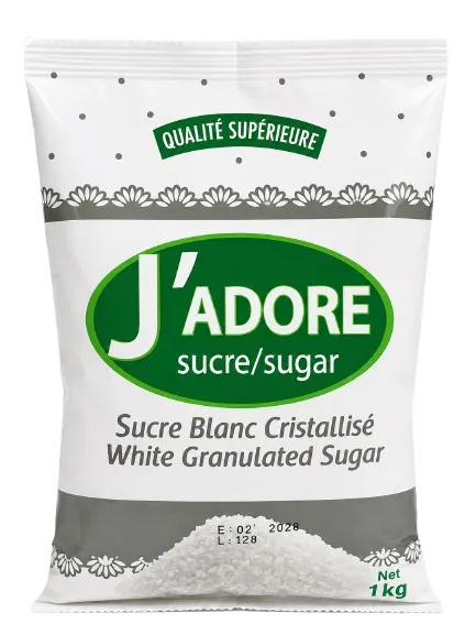 Sucre en poudre cristal J'adore 1 kg