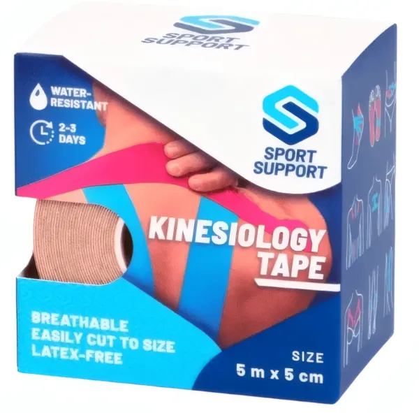 SPORT SUPPORT - Bande kinesitherapeute - 5mx5cm