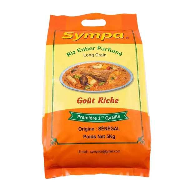 SYMPA - Riz entier parfumé long grain - 5 kg