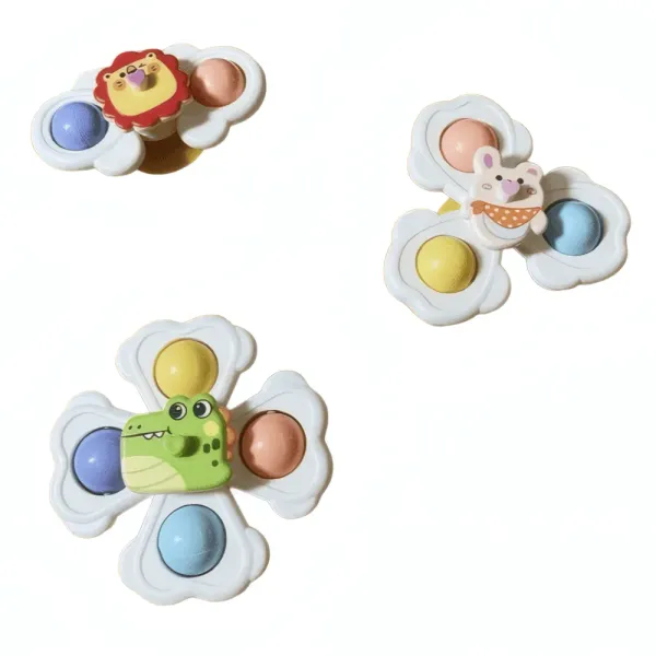 TOUPIES CARTOON - Lot de 3 Toupies Personnages Enfants